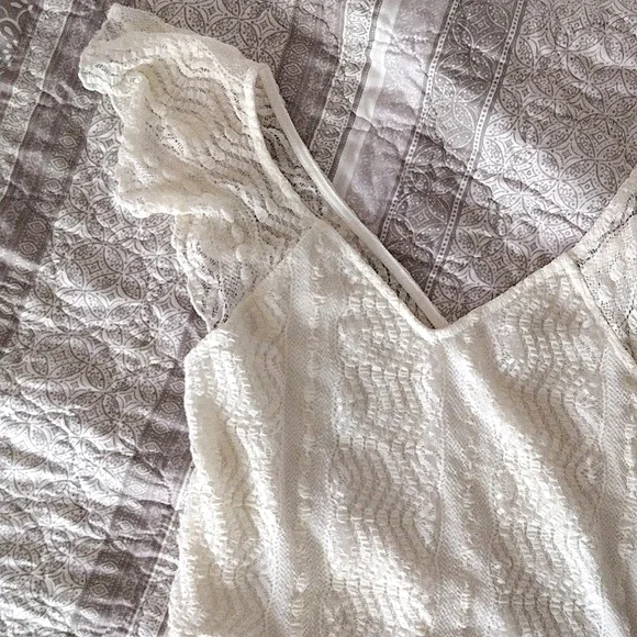Adorable White Lace Sundress - Picture 5 of 5